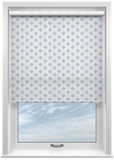 Batik Tile, Parisian Blue - Roller Blind